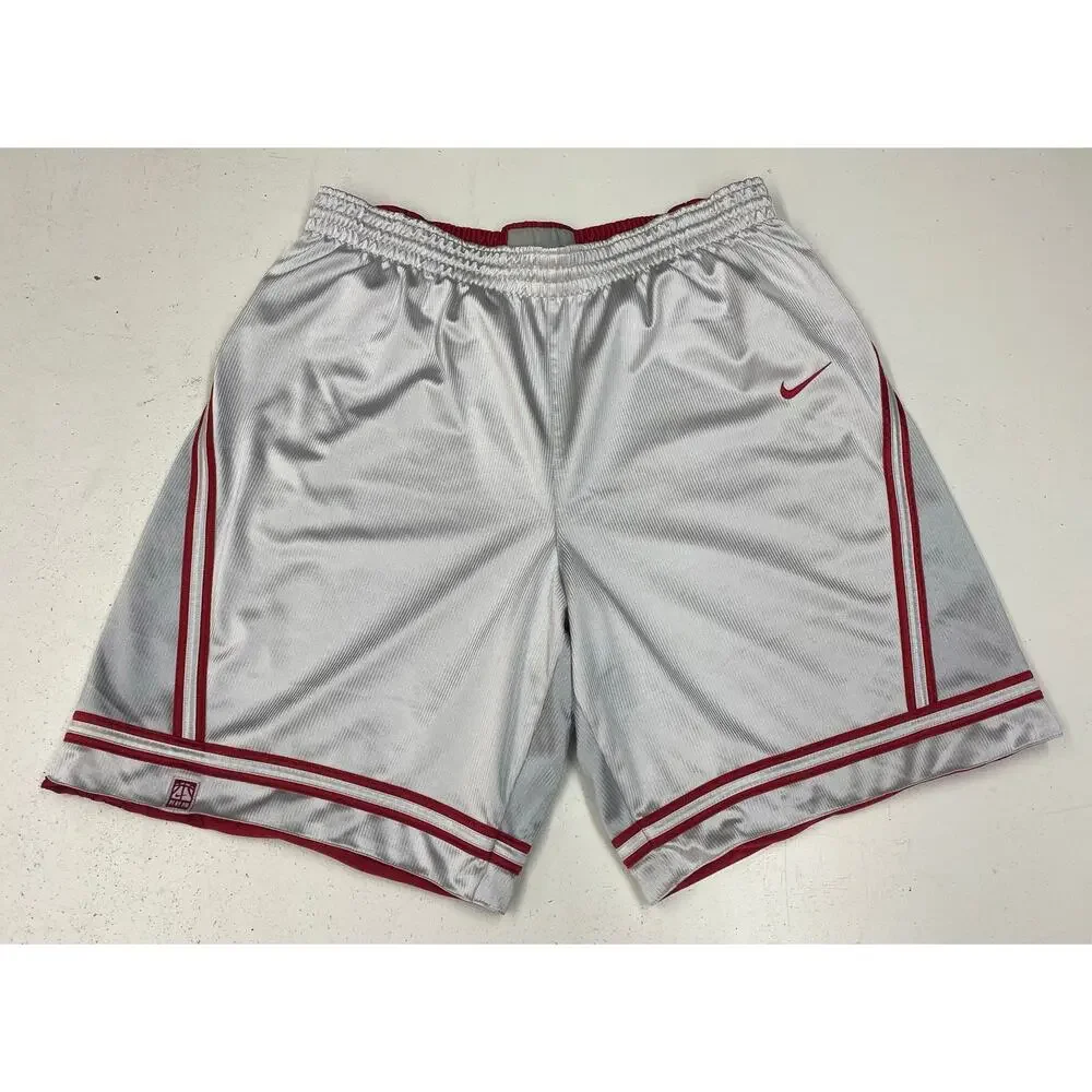 VTG Y2K Nike Silver Tag reversible silky baggy wide leg basketball shorts, XXL